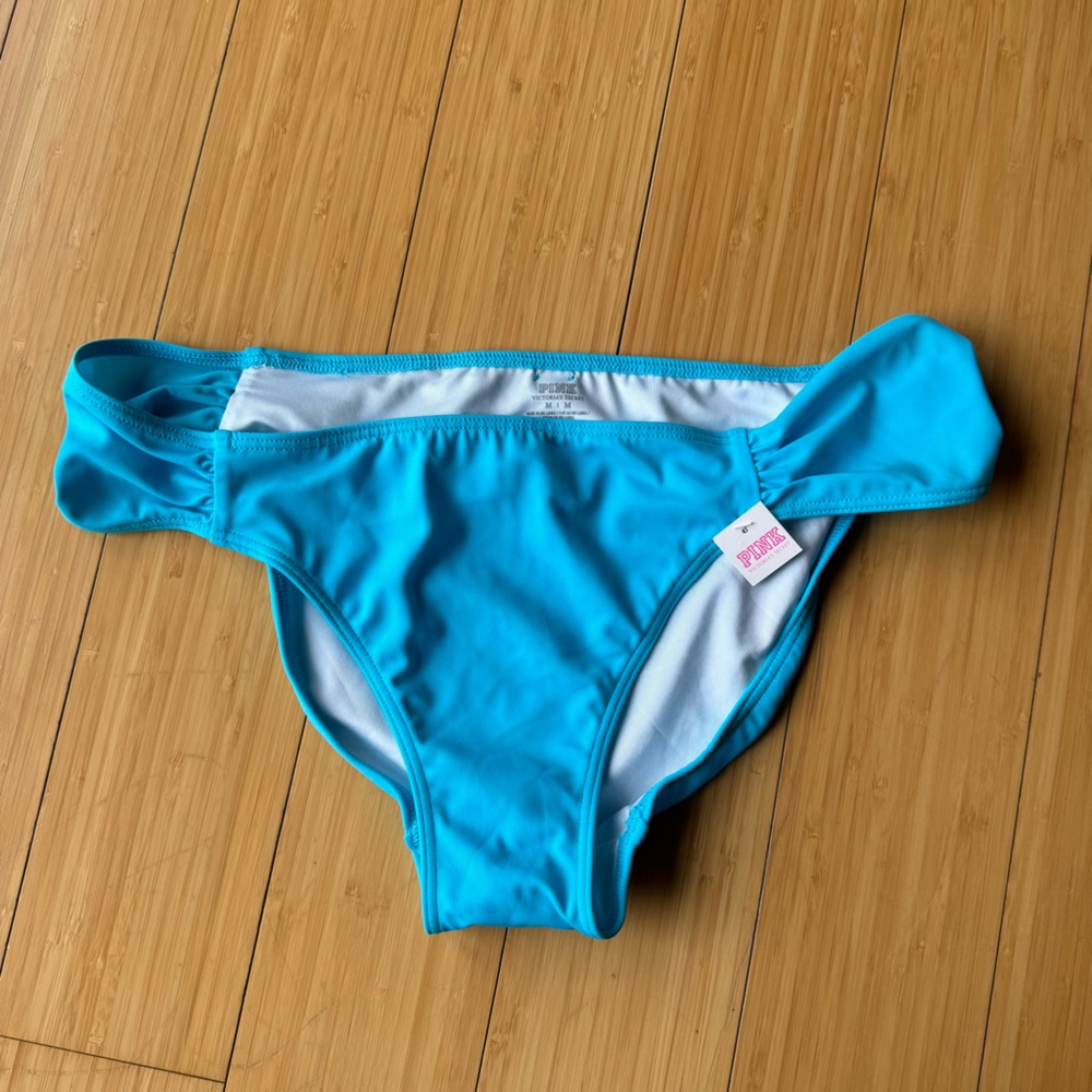 VS PINK blue bikini bottoms